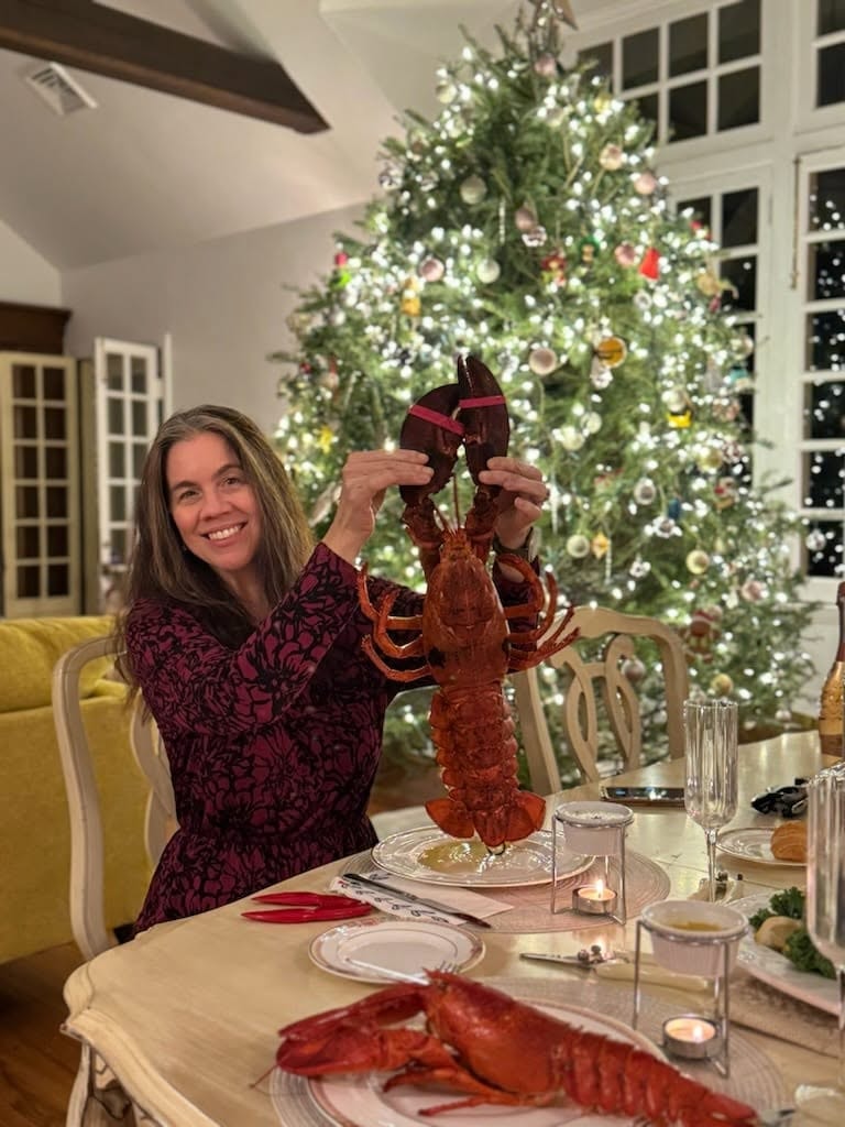 Sherry with the Christmas lobster — a holiday tradition