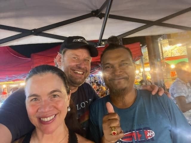 Friends at the night market — Thailand