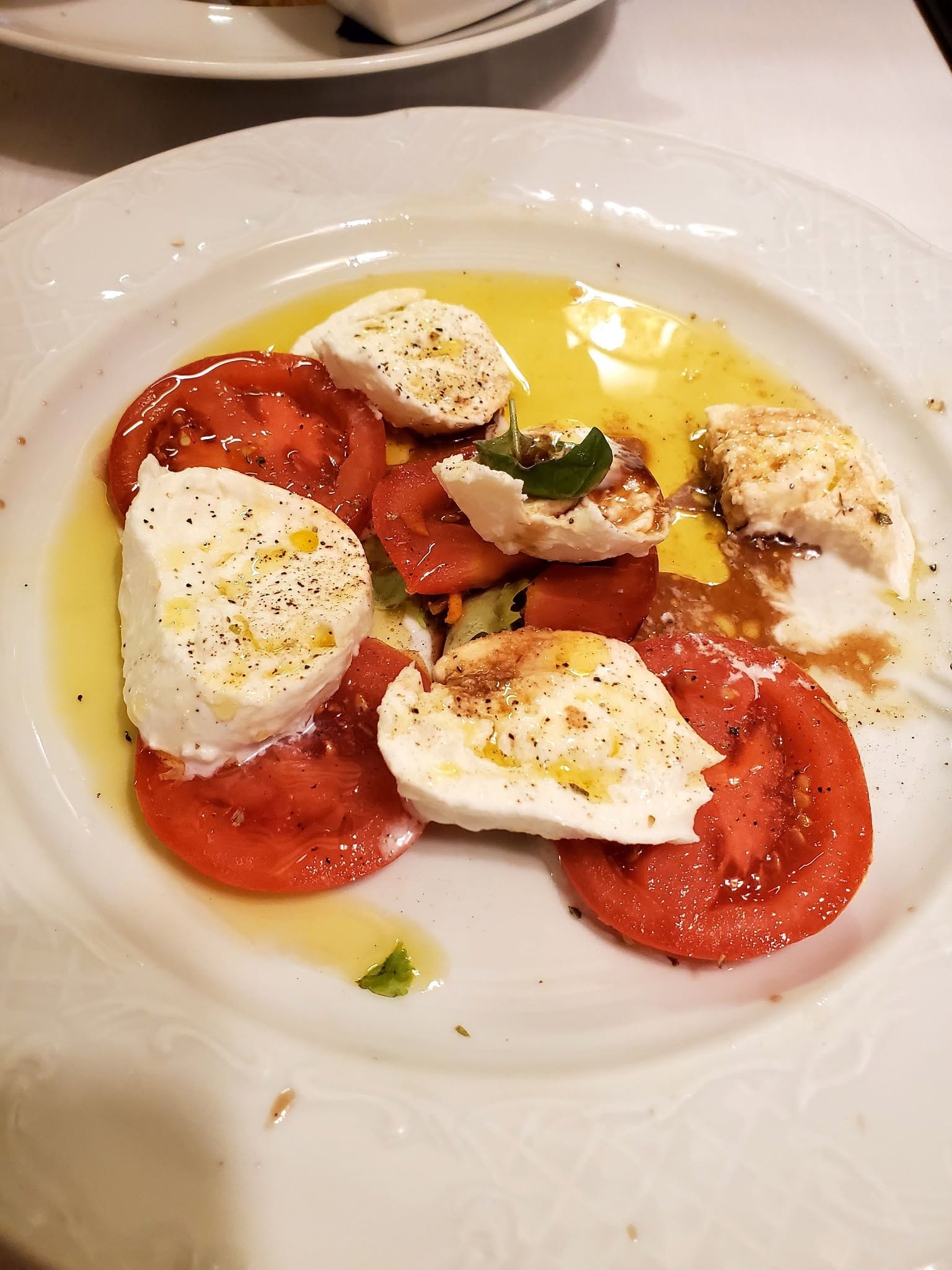 Caprese salad — tomato, mozzarella, and basil, Thailand