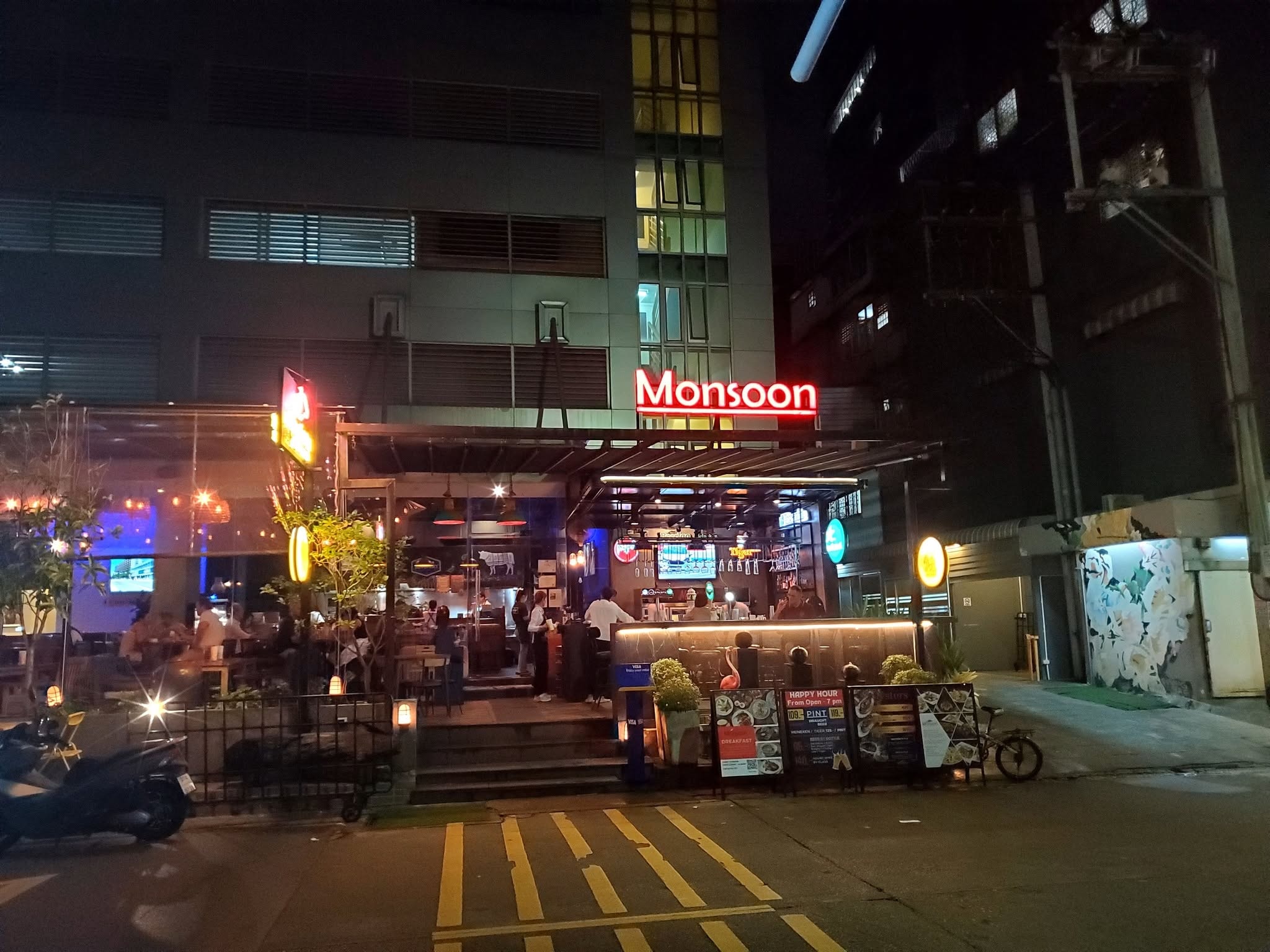 Monsoon Restaurant storefront — Thailand, Sept 12