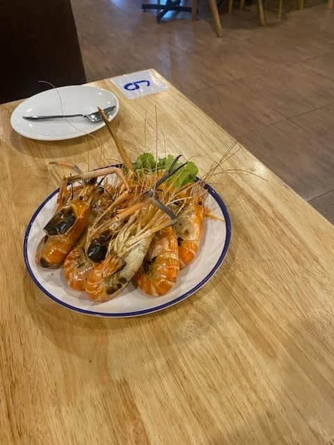 Grilled giant prawns — Sept 12, Thailand