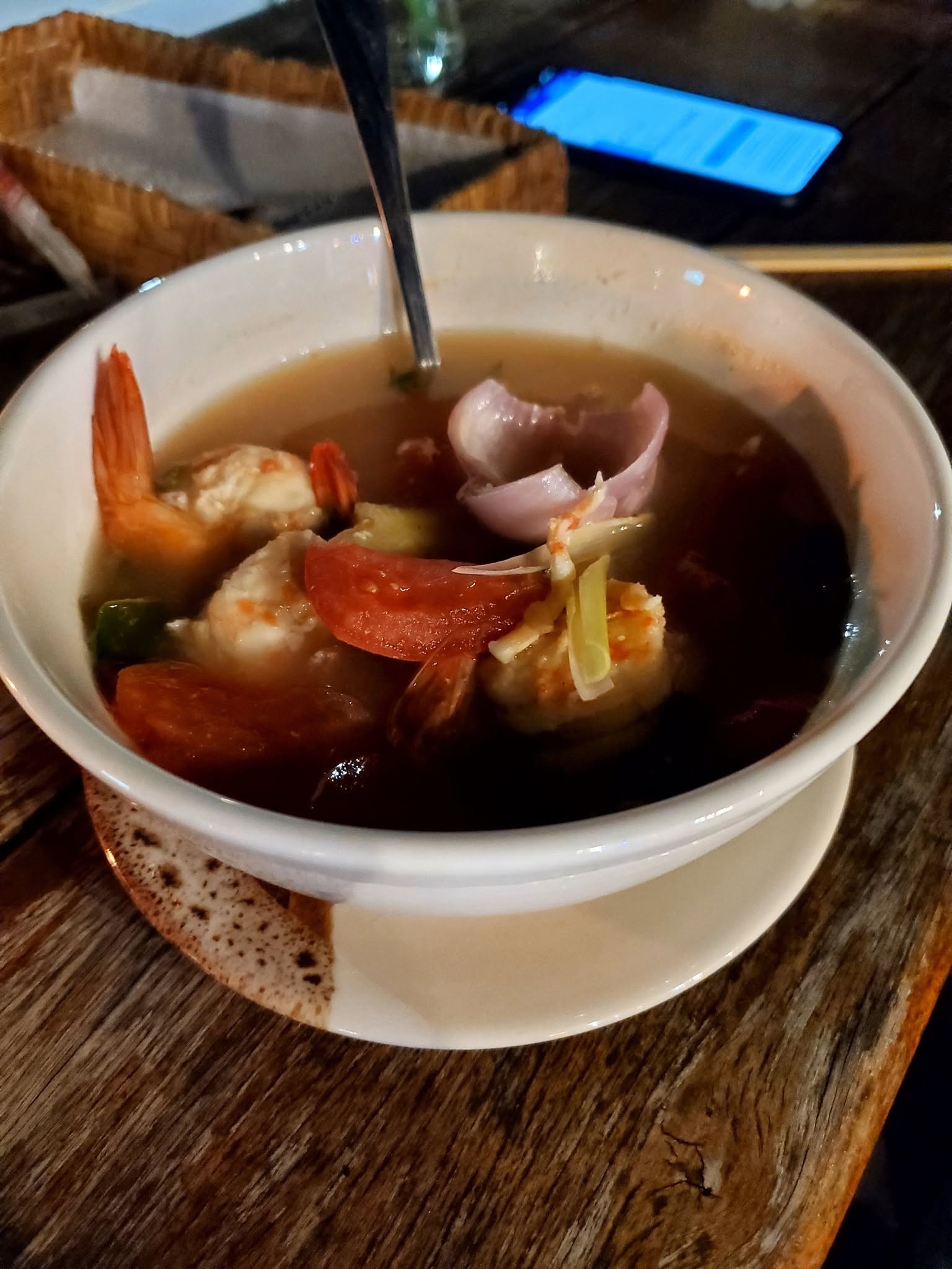 Tom yum soup — round two, just as good