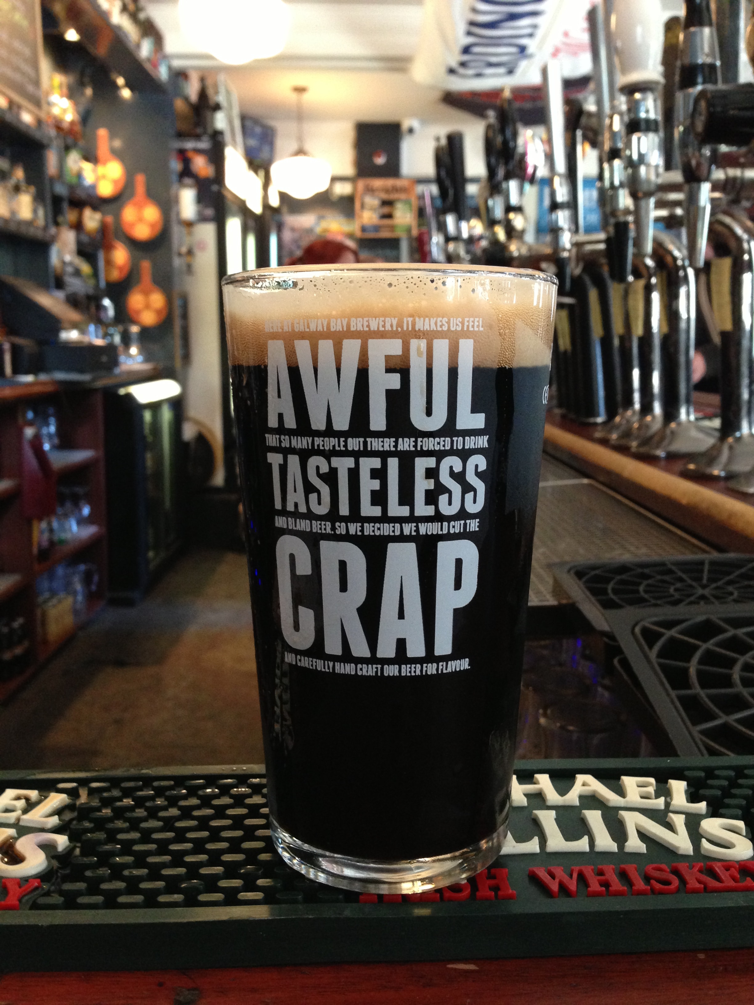 Galway Bay Brewery craft stout — Dublin